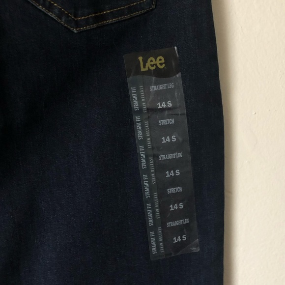 NWT Lee Straight Fit Dark Blue Jeans - Picture 6 of 7